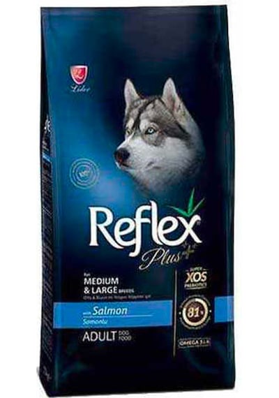 Reflex Plus Somonlu Orta ve Büyük Irk Yetişkin Köpek Maması 3 KG