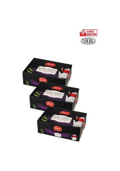Siyah Çay Demlik Poşet Çay Earl Grey Bergamot Aromalı 48'li X 3 Paket