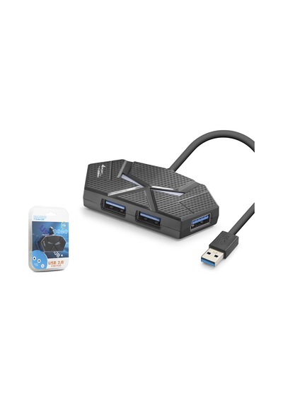 Hadron Hdx7050 Usb 3.0 Gaming Hub Rgb 4 Port 5 Gbps 1.2 M Siyah