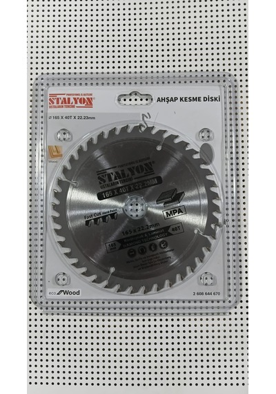 Stalyon Sunda Kesme Diski Daire Sunta Testeresi 165 X 40t X 22.23 Mm Ahşap Kesme Diski