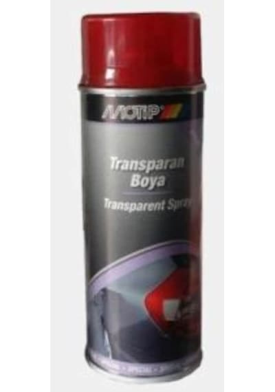 Motip Transparan Kırmızı Sprey Boya 150 ML - Stop Boyası