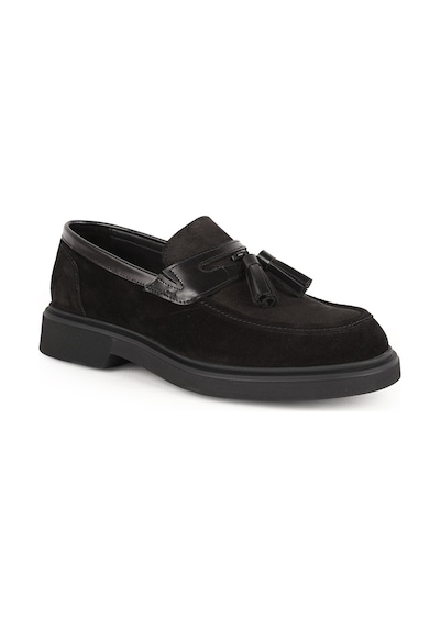 Libero Erkek Loafer Ayakkabı Siyah Hakiki Süet Deri Püsküllü Pratik Slip-on Hafif Kalın Eva Taban L6097 Libero Erkek Loafer Ayakkabı Siyah Hakiki Süet Deri Püsküllü Pratik Slip-on Hafif Kalın Eva Taban L6097