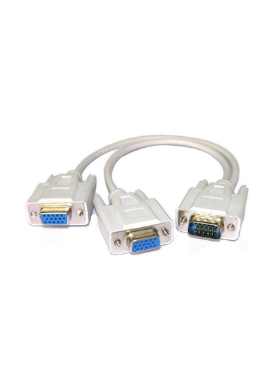 Vga To 2 Vga Çoğaltici Çoklayici Y  Kablo