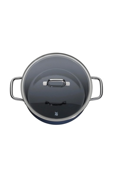 Wmf Fusiontec Essential Büyük Tencere 24cm Cam Kapak 4,4l Koyu Mavi