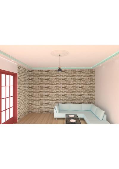 Motifpiyer Lamba Tavan Göbeği Düz-4k-model-yuvarlak-56cm-2adet Beyaz
