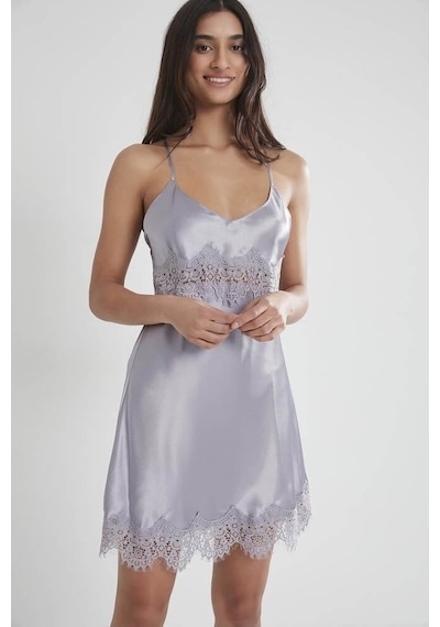 Pierre Cardin Saten Kadın Gecelik 685 Royal 001