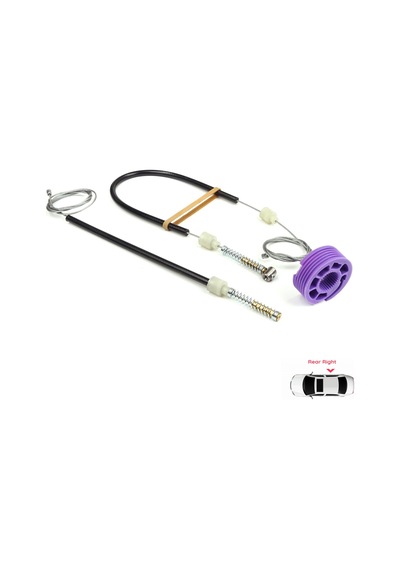 Arka Sağ Cam Kriko Set Vw Phaeton 3d Mk1 2002-2016 Kısa Şase İçin Standart