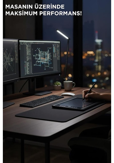 Gaming Oyuncu Klavye Fare Altlığı Kaymaz Taban Mouse Pad Bk 350 700mm Siyah