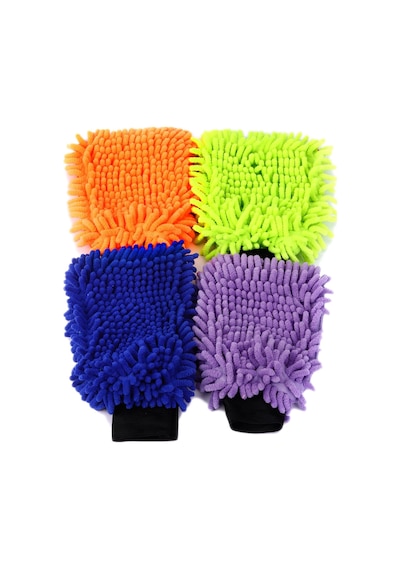 4 Set Su Geçirmez Mikrofiber Yıkama Eldiveni, Araç Yıkama Eldiveni, Temizleme Bezi, Temizlik Be