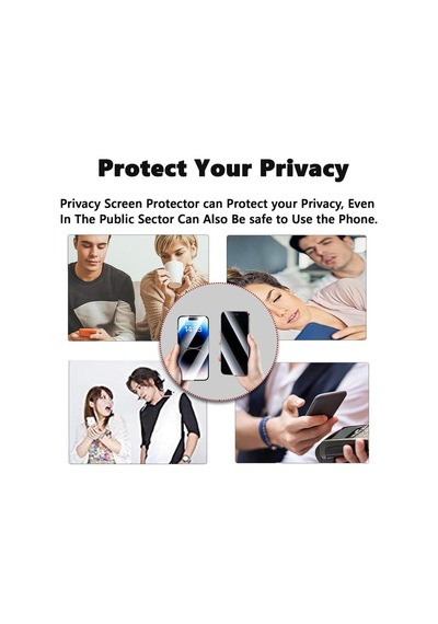 Apple Uyumlu   iPhone 16 Plus İle Hayalet Gizlilik Filtreli Privacy 5d Cam Ekran Koruyucu