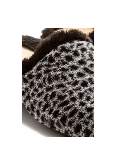 Twigy Leopar Kadın Ev Terliği Siyah 36/41 CC0151A Siyah