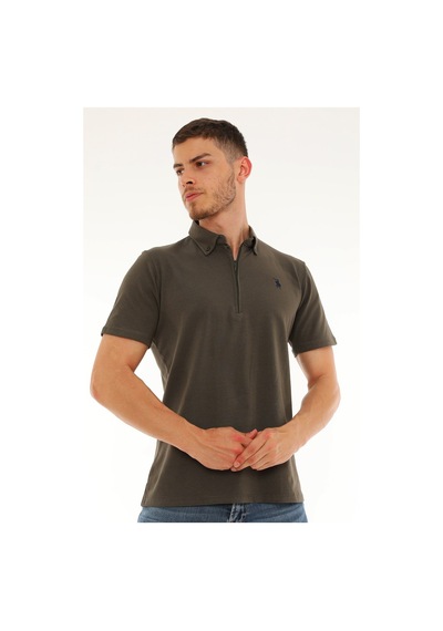 T8583 Dewberry Erkek T-shırt-haki Haki