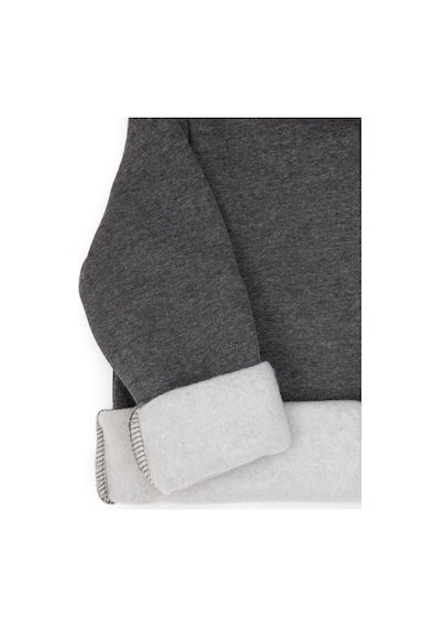 U.S. Polo Assn. Erkek Çocuk Antrasit Melanj Fermuarlı Kapüşonlu Sweatshirt 50313852-VR081