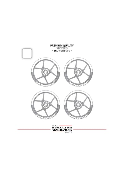 Yamaha Xmax Jant Şeridi Yarım Jant Kaplama & Xmax Yazı Sticker Seti 70593602