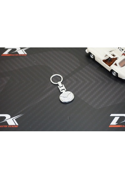 Mazda Uyumlu Kristal Taşlı Stil Krom Metal Çift Yön Anahtarlık New Style
