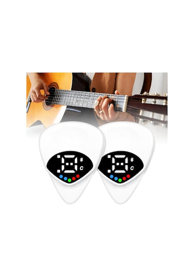 2'si 1 Arada Gitar Plektreni & Akort Cihazı Taşınabilir