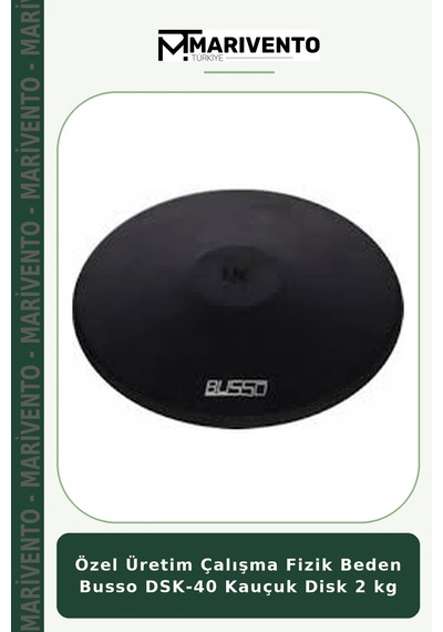 Özel Üretim Çalışma Fizik Beden Busso Dsk-40 Kauçuk Disk 2 Kg
