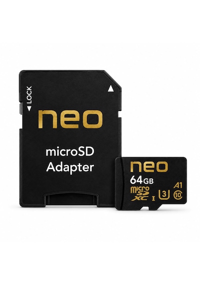 Neo 64 Gb Hafıza Kartı Micro Sd Kart Ve Adaptörü 100 Mb/s
