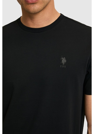 U.s. Polo Assn. Erkek Siyah Tişört Basic 50326953-vr046
