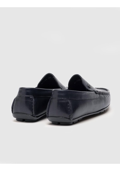 Hakiki Deri Lacivert Erkek Loafer Lacivert