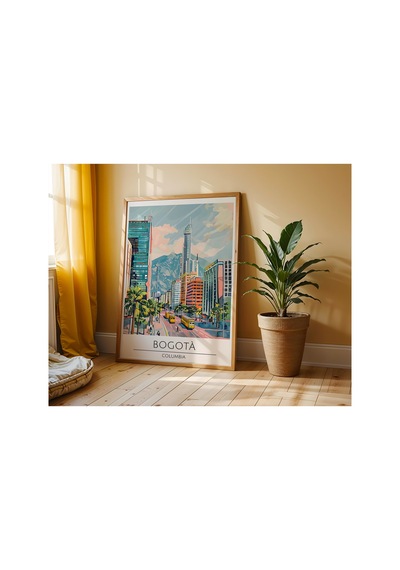 Buenos Aires Argentina Travel Poster Ahşap Çerçeveli Dekoratif Duvar Tablosu Ahşap 01