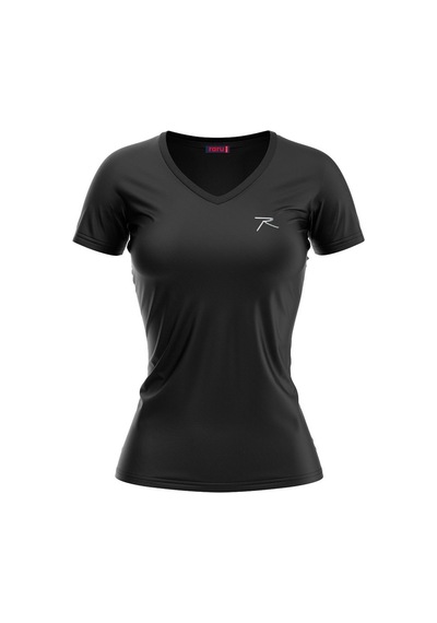 Raru Mulıer Kadın Pamuklu Siyah Günlük T-Shirt
