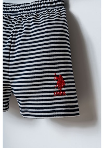 U.s. Polo Assn. Erkek Bebek Beyaz Şort Takım Usb2908-c-v1 Beyaz
