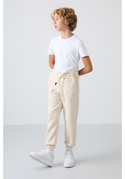 Tommylife Standart Fit Basic 2li Paket Siyah-bej Erkek Çocuk Eşofman Alt - 11225 Siyah - Beyaz