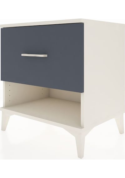 Hyperion Komodin Tek Çekmeceli 60x44x64 Aytaşı-antrasit Aytaşı