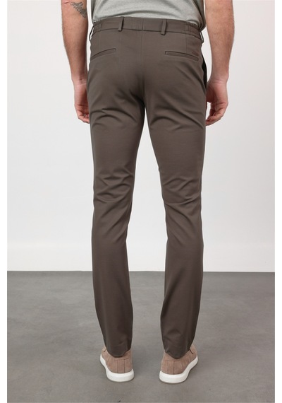 İmza Haki Yan Cep Kendinden Desenli Örme Jogger Slim Fit Esnek Pantolon 1003260174