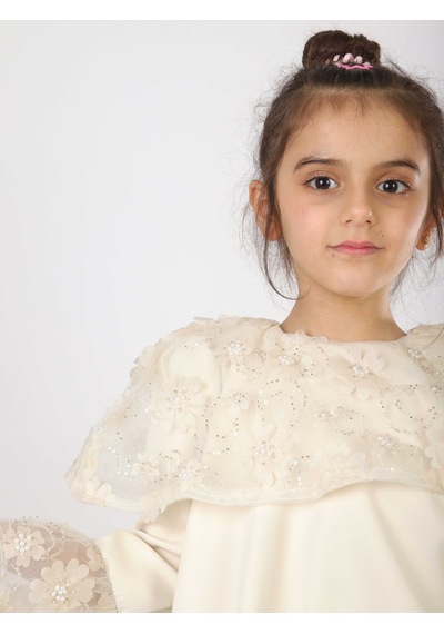 Xo Kids Kız Çocuk Elbise 6-10 Yaş 1620 Bej