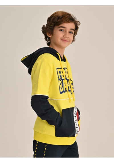 Fenerbahçe Sarı Tribün Çocuk Sweatshirt Sari