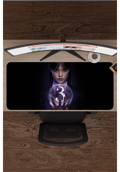 Wednesday V5 90x40 Xxl Gaming Kauçuk Kaymaz Taban Mouse Pad Fare Altlığı