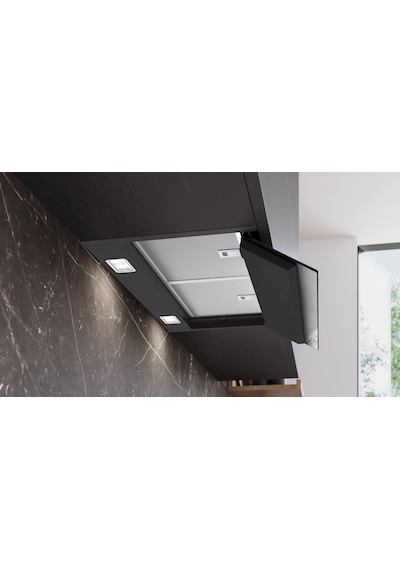 Siemens iQ500 LJ67BDP60 Tam Entegre 60 CM Siyah Cam Davlumbaz