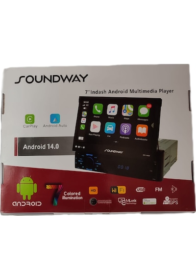Soundway Sw10600 Android Double Teyp 4+64gb Usb/bt/ıps/gps/wifi/mirror Link/android 14.0/geri Görüş