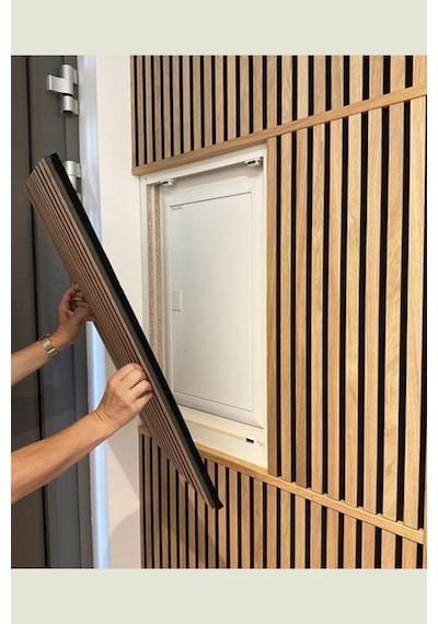 Atlantik Çam 40x40cm Yeni Nesil Akustik Ahşap Duvar Paneli