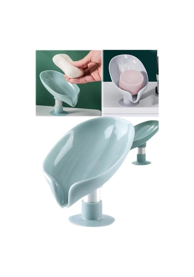 Buççin Online Mağaza 2 Adet Vantuzlu Banyo Sabunluk El Sabunluğu Banyo Aksesuarı Kaymaz Atık Giderici Aparat Plastik Çok Çok Renkli