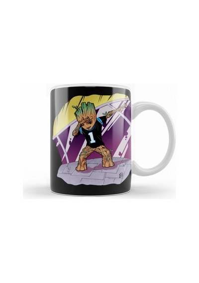 Baby Groot Dabbing Panther Jersey Kupa Bardak Porselen Karışık