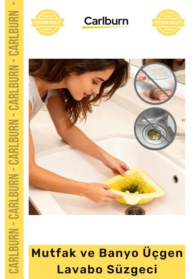 Özel Üretim Köşe Uyumlu Ergonomik Plastik Evye Organizer Atık Mutfak Banyo Üçgen Lavabo Süzgeci Çok Renkli