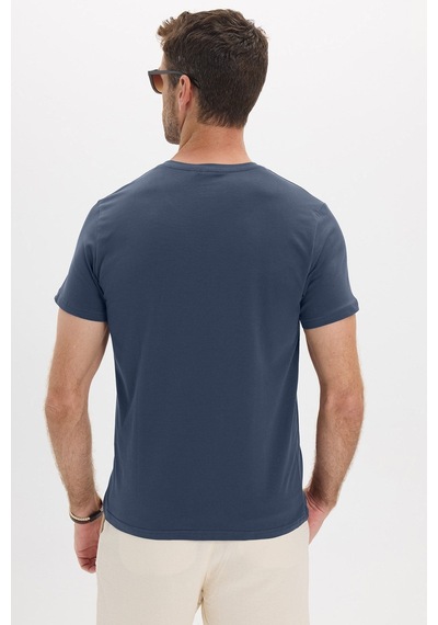 Tudors Erkek Slim Fit Dar Kesim Pamuklu Yumuşak Doku Esnek Kumaş Basic İndigo Bisiklet Yaka Tişört-52099 Çok Renkli Tudors Erkek Slim Fit Dar Kesim Pamuklu Yumuşak Doku Esnek Kumaş Basic İndigo Bisiklet Yaka Tişört-52099 Çok Renkli