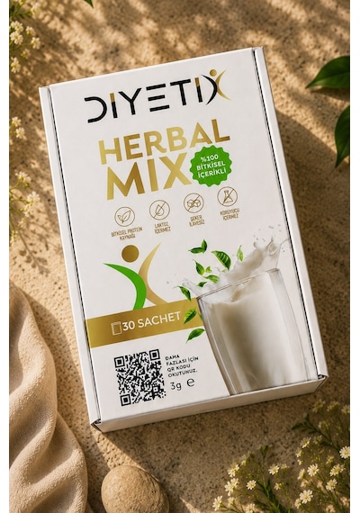 Diyetix Herbalmix Milk Günlük Beslenmeyi Destekleyen Bitkisel İçecek Karışımı 30 Şase 1 Aylık 90 G