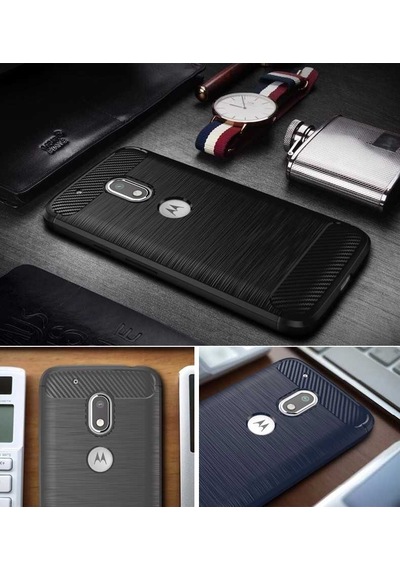 Lenovo Moto G4 Kılıf Zore Room Silikon Kapak Siyah