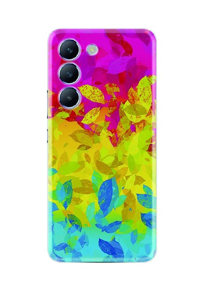 Realme 12 Lite Kılıf Silikon Desen Özel Seri Yapraklar 1634
