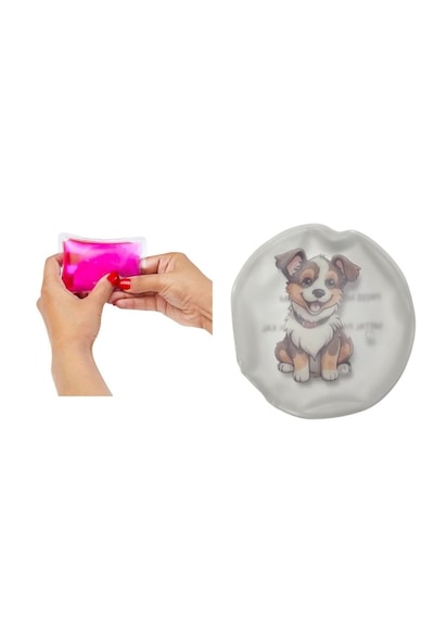Sevimli Köpek Cep Sobası,el Isıtıcı,sıcak Su Torbası Pvc 9cm