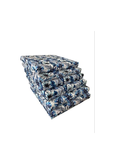 Sandalye Minderi Su Geçirmez Outdoor Kumaş Koltuk Minderi 50x50x8cm 8 Adet Palmiye