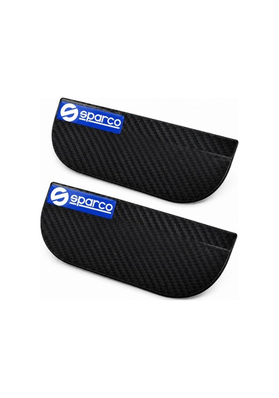 Sparco Logolu Karbon Desenli Yan Ayna Yağmur Koruyucu Siperlik 2'li Set