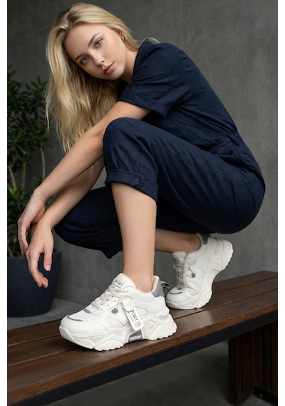 Dark Seer Ds.pmd239k2051 Sneaker Günlük Spor Ayakkabı 2025 Kadın Bej-mor