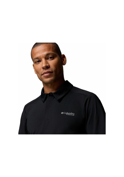 Columbia Diamond Peak Pro Erkek Kısa Kollu Polo Tişört-9220 Siyah