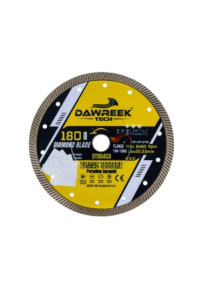 Dawreek Dt004cd 180mm Premium İnce Turbo Pro Elmas Testere Porselen-seramik