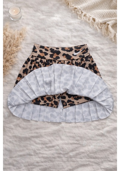 Uğur Bebe Kız Çocuk Leopar Desenli Crop Krop Mayo Şort Etekli Spor Havuz Ve Deniz Uyumlu 1 Beden Büyük Alınız Leopar Leopar